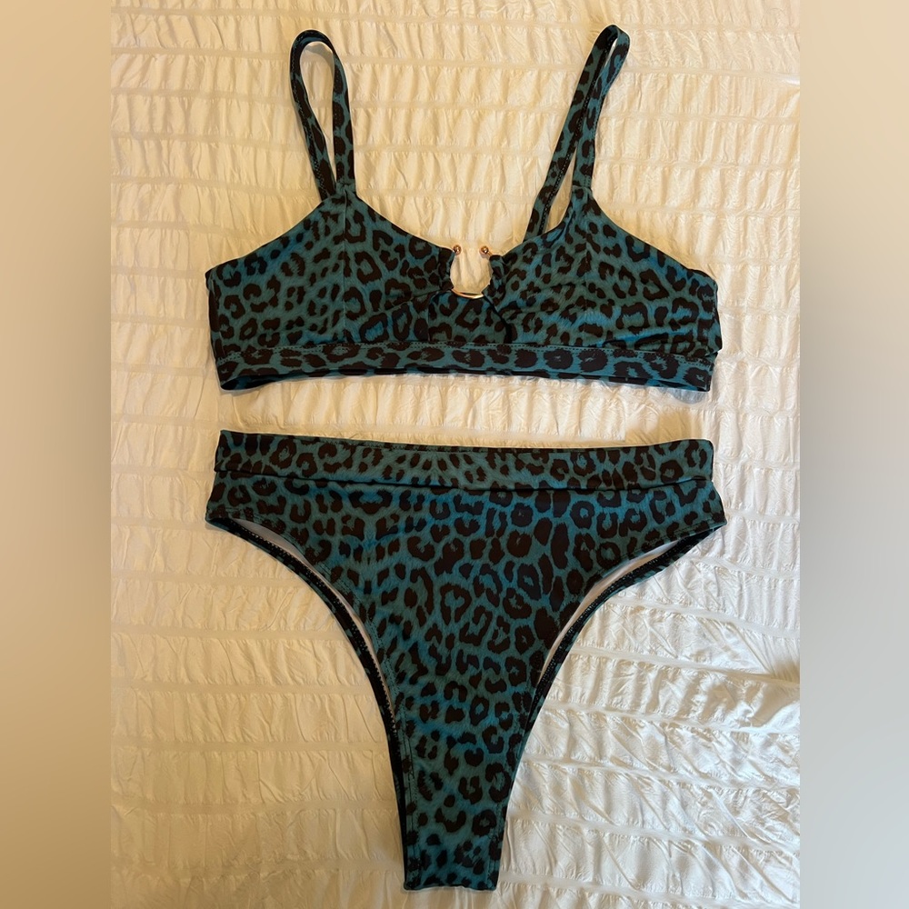 Shein cheetah print bikini